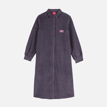 Oxbow Long-sleeved cotton dress with shirt collar. Q2DRESSY