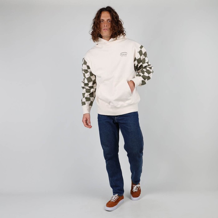 Oxbow A hoodie made in France, loose vintage fit, very heavy fleece, with an iconic retro print. Q2STUART