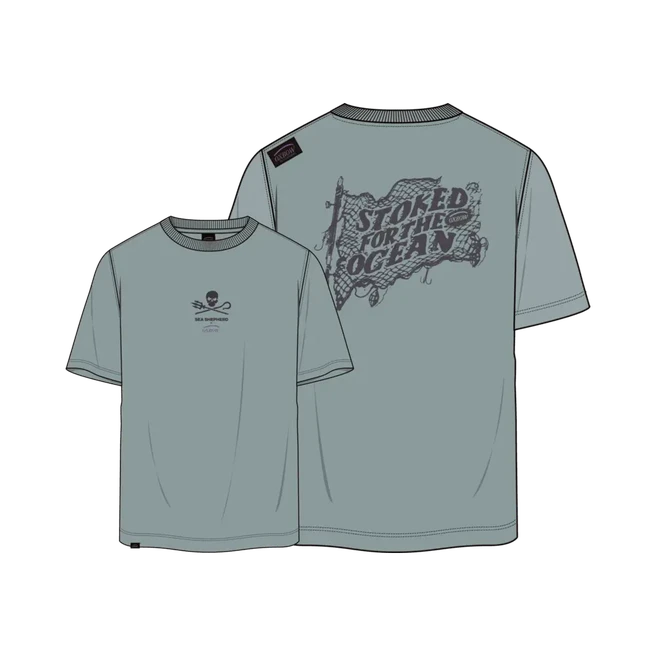 Oxbow T-Shirt Collab Edition Sea Shepherd eucalyptus