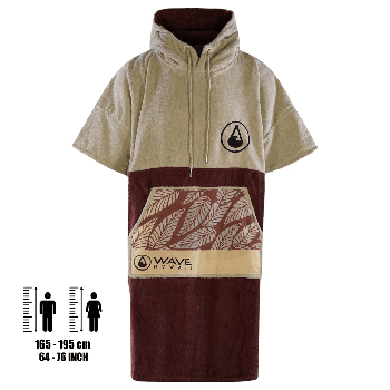 Wave Hawaii Baumwolle Velour Poncho Leevs - Größe L