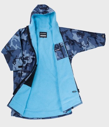 dryrobe Advance Long Sleeve Poncho Blue Camo / Blue