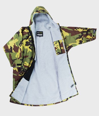 dryrobe Advance Long Sleeve Poncho Camo / Grey