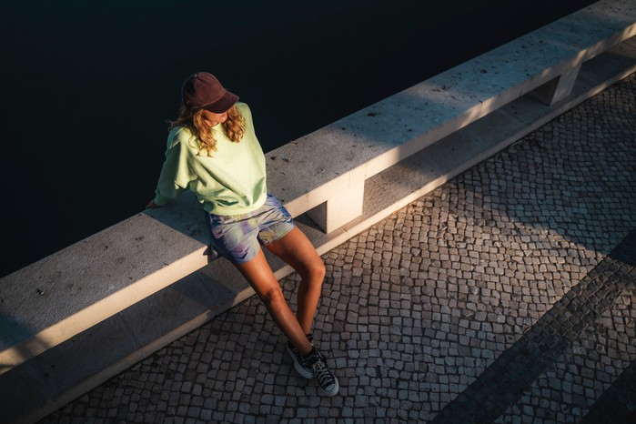 Mystic Dropped Shoulder Crew